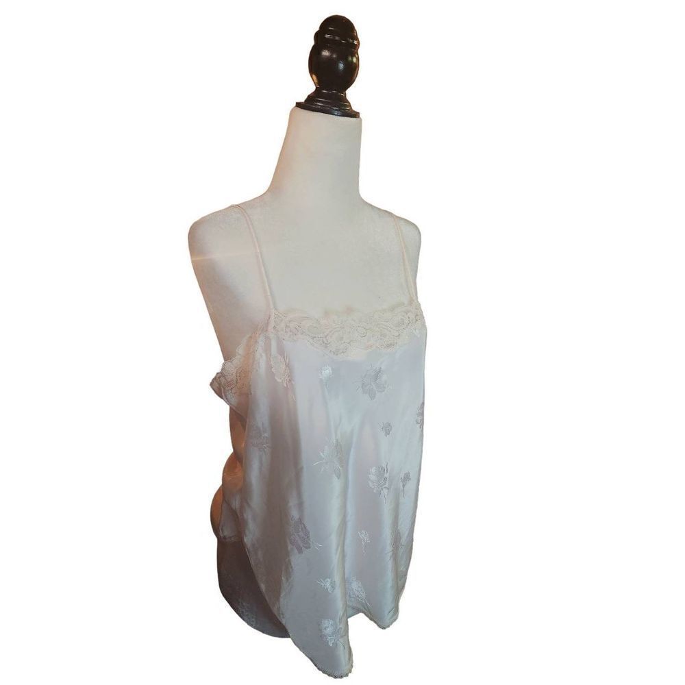 Pale Pink Vintage Slip Camisole Sexy Top Spaghetti Strap 90s Y2K